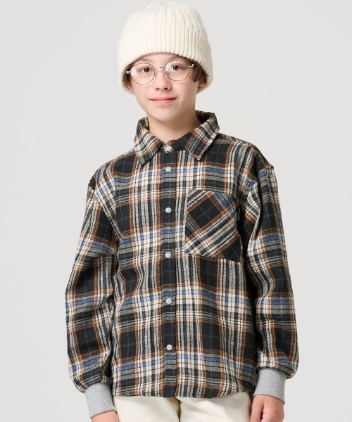 KRIFF MAYER Kid's Collection(クリフメイヤーキッズコレクション)の「ハッピーシャツ(シャツ/ブラウス・キッズ・レッド/ネイビー/ブラック/イエロー・120/130/160/170/140/150)」の8枚目の写真