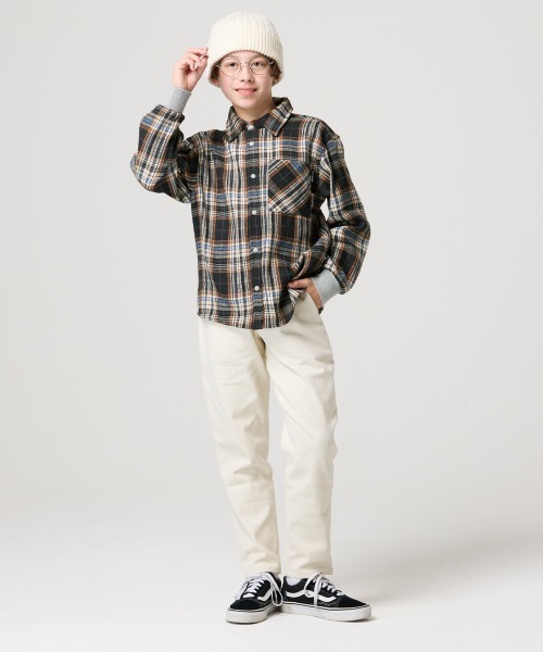KRIFF MAYER Kid's Collection(クリフメイヤーキッズコレクション)の「ハッピーシャツ(シャツ/ブラウス・キッズ・レッド/ネイビー/ブラック/イエロー・120/130/160/170/140/150)」の9枚目の写真