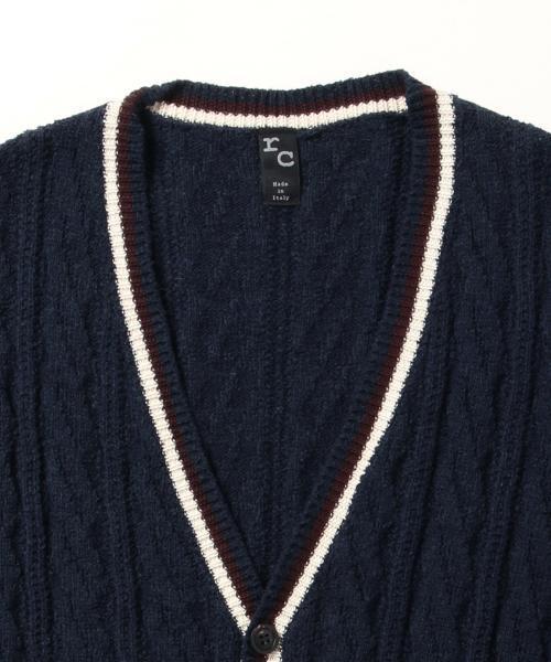BRILLA per il gusto(ブリッラペルイルグースト)の「RC / ラインケーブルカーディガン(カーディガン/ボレロ・メンズ・オフホワイト/ネイビー・46/44/48/50)」の10枚目の写真