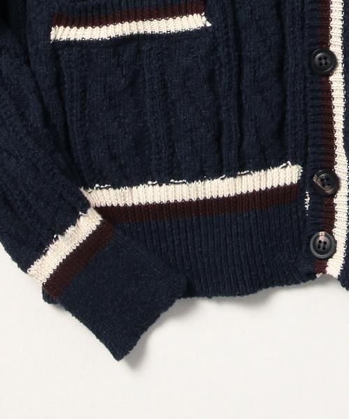 BRILLA per il gusto(ブリッラペルイルグースト)の「RC / ラインケーブルカーディガン(カーディガン/ボレロ・メンズ・オフホワイト/ネイビー・46/44/48/50)」の11枚目の写真