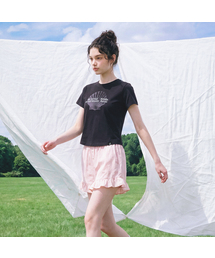 Point Draw Scallop Crop T-shirt_2 Colors