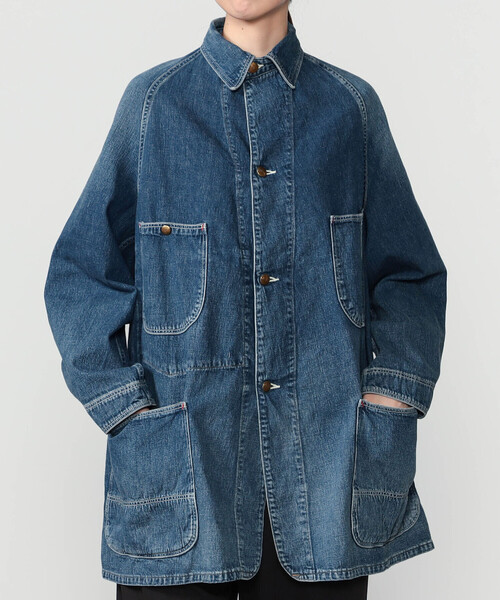 orSlow(オアスロウ)の「orSlow | LOOSE FIT DENIM COVERALL WOMEN(デニムジャケット・レディース・ブルー・F)」の7枚目の写真