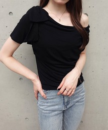 【INGNI SOELA】ワンショルリボンTシャツ/WEB限定