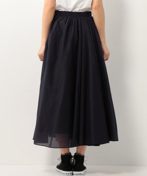 coen（コーエン）の「【Market】ソリッドマキシスカート（スカート・レディース・ホワイト/ネイビー・フリー）」の3枚目の写真