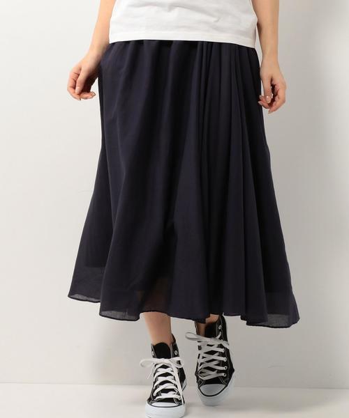 coen（コーエン）の「【Market】ソリッドマキシスカート（スカート・レディース・ホワイト/ネイビー・フリー）」の12枚目の写真