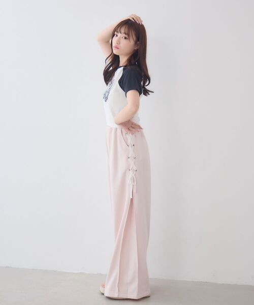 ems excite(エムズエキサイト)の「アソートナンバーラグランTシャツ(Tシャツ/カットソー・レディース・ブラウン/ブラック/ブルー・FREE)」の13枚目の写真