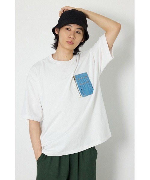 RODEO CROWNS WIDE BOWL(ロデオクラウンズワイドボウル)の「フライトTシャツ(Tシャツ/カットソー・メンズ・ブラック/イエロー/ホワイト・LARGE/MEDIUM)」の2枚目の写真