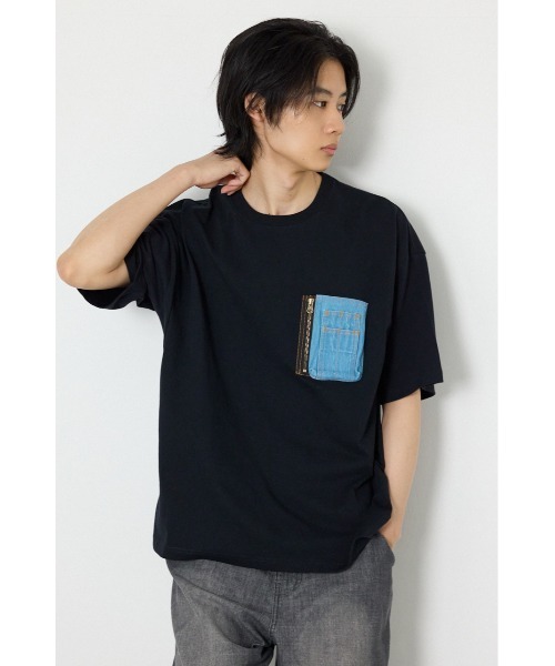 RODEO CROWNS WIDE BOWL(ロデオクラウンズワイドボウル)の「フライトTシャツ(Tシャツ/カットソー・メンズ・ブラック/イエロー/ホワイト・LARGE/MEDIUM)」の3枚目の写真