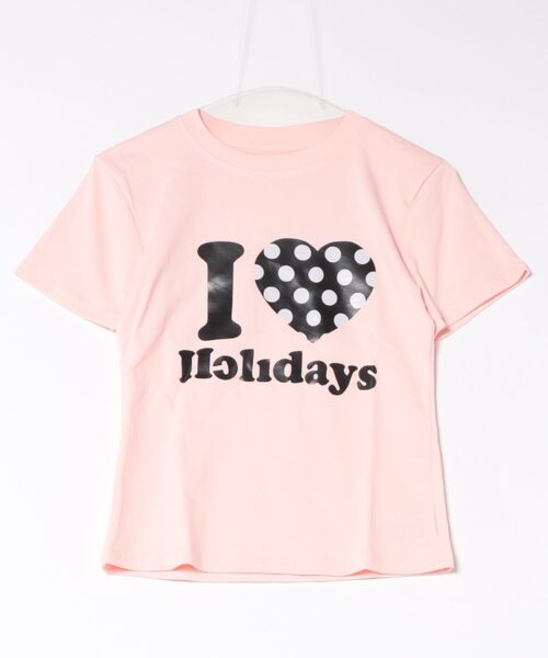 WEGO（ウィゴー）の「ロゴドット柄ハートTシャツ（Tシャツ/カットソー・レディース・ネイビー/ブラック/ピンク/ホワイト・FREE）」の20枚目の写真