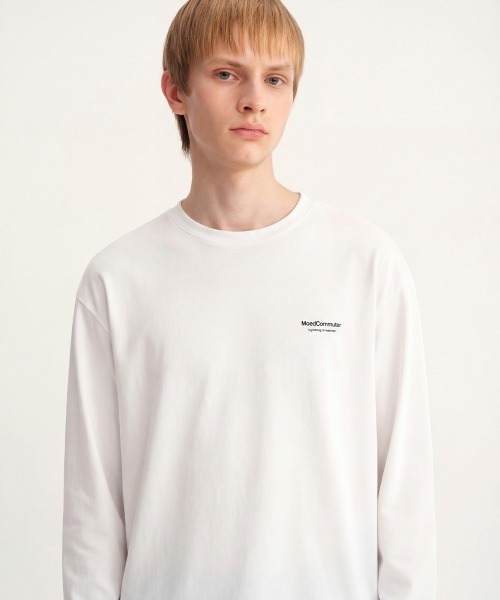 MODE COMMUTER(モードコミューター)の「Cotton Crew Neck L/S T-Shirt(Tシャツ/カットソー・メンズ・ブラック/ホワイト・SMALL/MEDIUM/LARGE)」の10枚目の写真