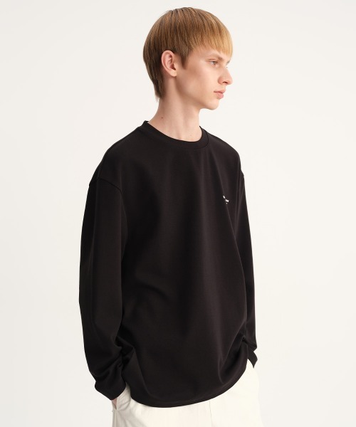 MODE COMMUTER(モードコミューター)の「Cotton Crew Neck L/S T-Shirt(Tシャツ/カットソー・メンズ・ブラック/ホワイト・SMALL/MEDIUM/LARGE)」の12枚目の写真