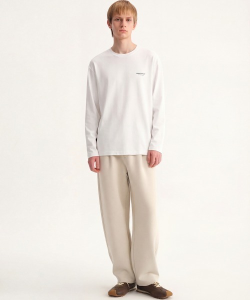 MODE COMMUTER(モードコミューター)の「Cotton Crew Neck L/S T-Shirt(Tシャツ/カットソー・メンズ・ブラック/ホワイト・SMALL/MEDIUM/LARGE)」の4枚目の写真