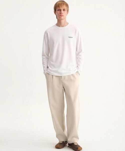 MODE COMMUTER(モードコミューター)の「Cotton Crew Neck L/S T-Shirt(Tシャツ/カットソー・メンズ・ブラック/ホワイト・SMALL/MEDIUM/LARGE)」の5枚目の写真