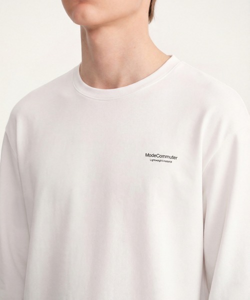 MODE COMMUTER(モードコミューター)の「Cotton Crew Neck L/S T-Shirt(Tシャツ/カットソー・メンズ・ブラック/ホワイト・SMALL/MEDIUM/LARGE)」の11枚目の写真