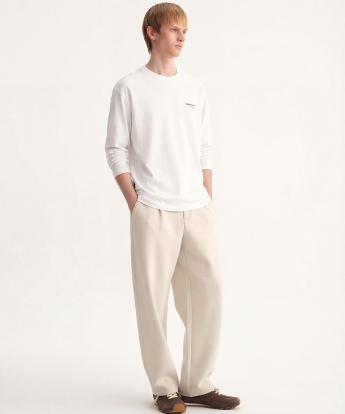 MODE COMMUTER(モードコミューター)の「Cotton Crew Neck L/S T-Shirt(Tシャツ/カットソー・メンズ・ブラック/ホワイト・SMALL/MEDIUM/LARGE)」の6枚目の写真