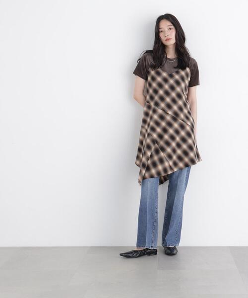 N.(N. Natural Beauty Basic)(エヌエヌナチュラルビューティーベーシック)の「チェックキャミチュニック(キャミソール・レディース・グレー系その他/ブラウン系その他・フリ-)」の11枚目の写真