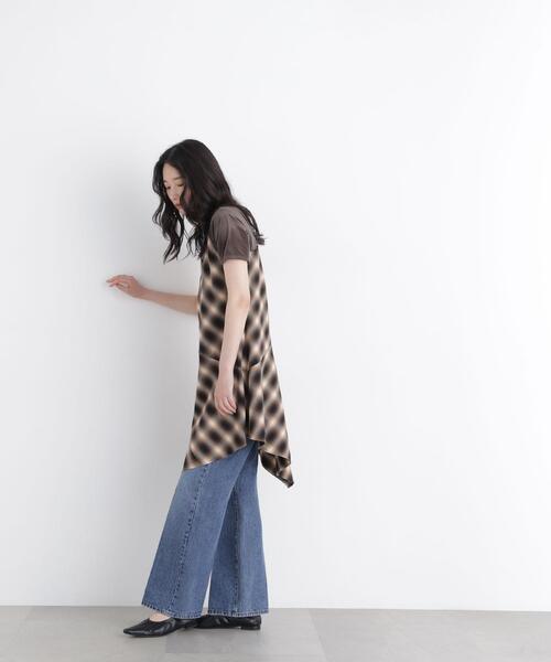 N.(N. Natural Beauty Basic)(エヌエヌナチュラルビューティーベーシック)の「チェックキャミチュニック(キャミソール・レディース・グレー系その他/ブラウン系その他・フリ-)」の15枚目の写真