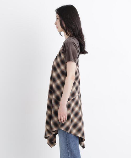 N.(N. Natural Beauty Basic)(エヌエヌナチュラルビューティーベーシック)の「チェックキャミチュニック(キャミソール・レディース・グレー系その他/ブラウン系その他・フリ-)」の18枚目の写真