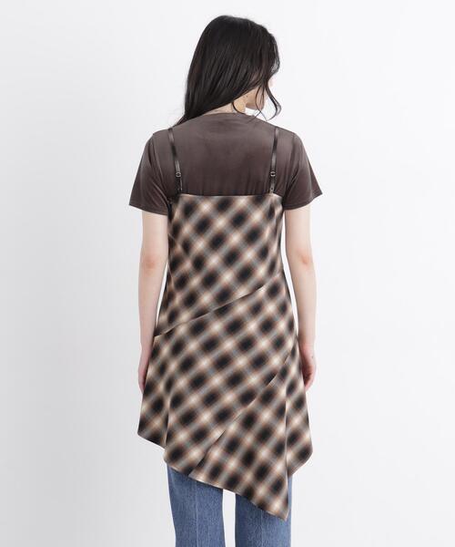 N.(N. Natural Beauty Basic)(エヌエヌナチュラルビューティーベーシック)の「チェックキャミチュニック(キャミソール・レディース・グレー系その他/ブラウン系その他・フリ-)」の19枚目の写真