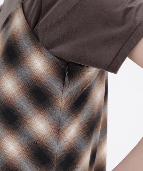 N.(N. Natural Beauty Basic)(エヌエヌナチュラルビューティーベーシック)の「チェックキャミチュニック(キャミソール・レディース・グレー系その他/ブラウン系その他・フリ-)」の22枚目の写真