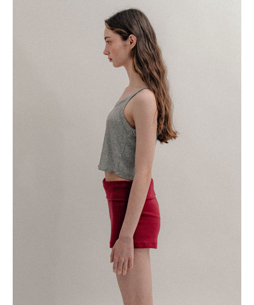 VISUS(ヴィスシュ)の「Rib Crop Sleeveless_Melange(Tシャツ/カットソー・レディース・その他・FREE)」の3枚目の写真