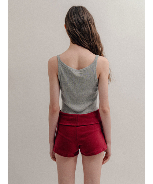 VISUS(ヴィスシュ)の「Rib Crop Sleeveless_Melange(Tシャツ/カットソー・レディース・その他・FREE)」の4枚目の写真