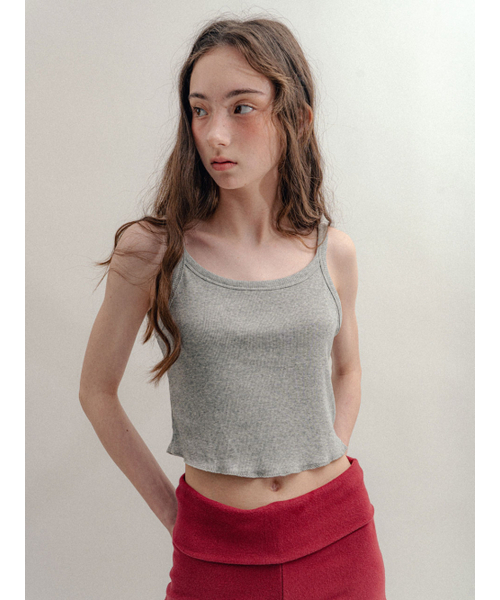 VISUS(ヴィスシュ)の「Rib Crop Sleeveless_Melange(Tシャツ/カットソー・レディース・その他・FREE)」の7枚目の写真