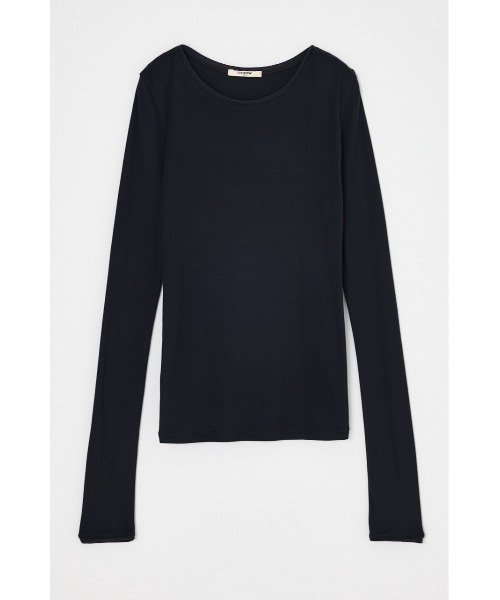 SLY(スライ)の「THROW SHEER FINE FIT C/N TOPS シアーファインフィットクルーネックトップス 秋服 冬服(Tシャツ/カットソー・レディース・ブラック/杢グレー/ブルー/ベージュ/バーガンディー・FREE)」の16枚目の写真