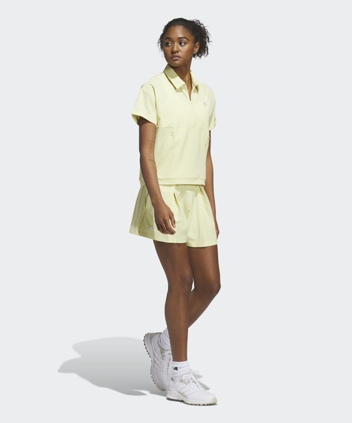 adidas(アディダス)の「ビヨンド ザ コース 撥水プリーツ ショートパンツ【adidas Golf/アディダスゴルフ】(その他パンツ・レディース・ライトイエロー・SMALL/MEDIUM/LARGE/X-LARGE/XX-LARGE)」の2枚目の写真