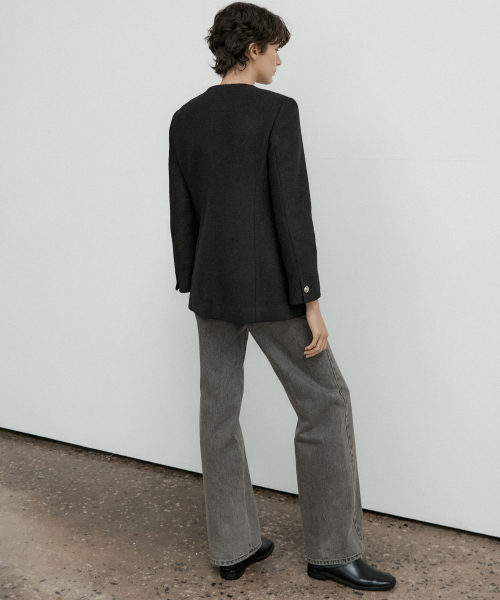 OCTETTE(オテット)の「MONO WOOL BOUCLE TWEED JK-BLACK(その他アウター・レディース・その他・FREE)」の4枚目の写真
