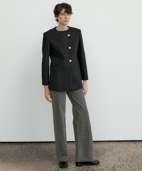 OCTETTE(オテット)の「MONO WOOL BOUCLE TWEED JK-BLACK(その他アウター・レディース・その他・FREE)」の6枚目の写真