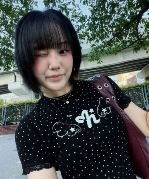 HIGH SCHOOL DISCO(ハイスクールディスコ)の「ドットスターレースショートスリーブ_ブラック(Tシャツ/カットソー・レディース・その他・FREE)」の14枚目の写真