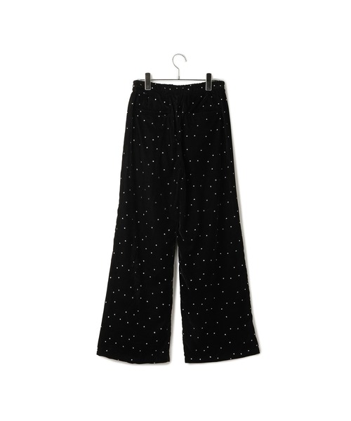 Couture d'adam(クチュールドアダム)の「【COUTURE D'ADAM(クチュール ド アダム)】Stardust Glitter Velvet Easy Wide Pant(その他パンツ・レディース・ブラック・36)」の3枚目の写真