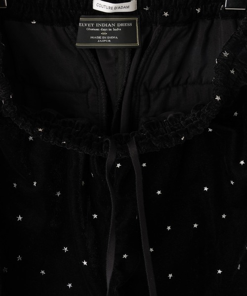 Couture d'adam(クチュールドアダム)の「【COUTURE D'ADAM(クチュール ド アダム)】Stardust Glitter Velvet Easy Wide Pant(その他パンツ・レディース・ブラック・36)」の9枚目の写真