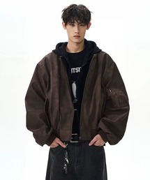 Ressaca（レサーカ）の「フード付きフェイクレザージャケット（ブルゾン）」