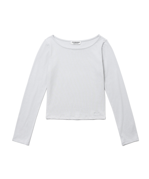 TTUDEMENT(トュードメント)の「HALTER-NECK LAYERED T-SHIRT_LIGHT GREY(Tシャツ/カットソー・レディース・その他・FREE)」の4枚目の写真