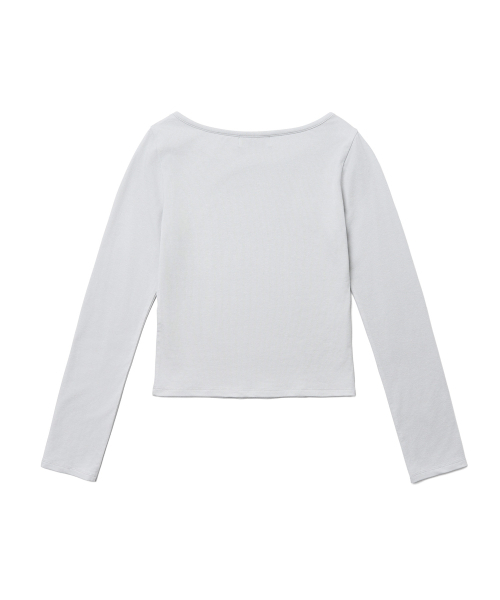 TTUDEMENT(トュードメント)の「HALTER-NECK LAYERED T-SHIRT_LIGHT GREY(Tシャツ/カットソー・レディース・その他・FREE)」の7枚目の写真