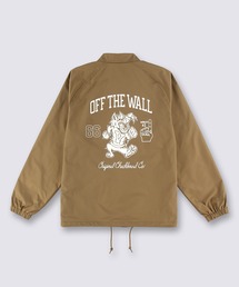 VANS（バンズ）の「カレッジグラフィック コーチジャケット / DOODLE LOGO COACH JACKET Sepia VN000NM60E01（ブルゾン）」