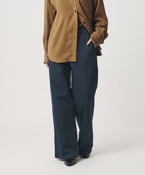 BEAUTY&YOUTH UNITED ARROWS(ビューティーアンドユースユナイテッドアローズ)の「【WEB限定】コットン ベイカーイージーパンツ ウォッシャブル(その他パンツ・レディース・ベージュ/ネイビー/オリーブ・L/M/S)」の3枚目の写真