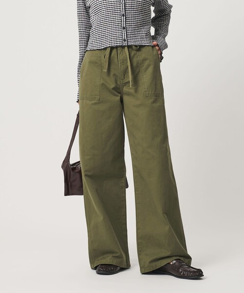 BEAUTY&YOUTH UNITED ARROWS(ビューティーアンドユースユナイテッドアローズ)の「【WEB限定】コットン ベイカーイージーパンツ ウォッシャブル(その他パンツ・レディース・ベージュ/ネイビー/オリーブ・L/M/S)」の1枚目の写真