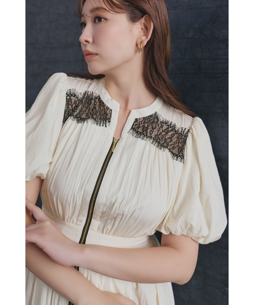 Her lip to（ハーリップトゥー）の「Aurelia Front Zip Dress（ワンピース・レディース・オフホワイト・S/M）」の7枚目の写真