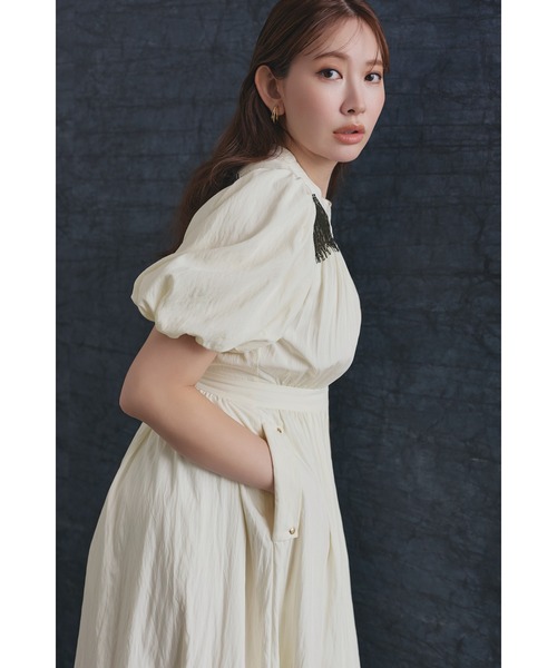 Her lip to（ハーリップトゥー）の「Aurelia Front Zip Dress（ワンピース・レディース・オフホワイト・S/M）」の6枚目の写真