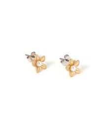 マットメタルフラワーピアス / 1051538