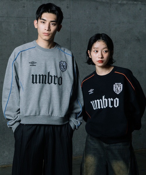 ALAND(エーランド)の「【UNISEX】ALAND×UMBRO/パイピングスウェット(裏毛)(スウェット・メンズ・グレー/ブラック・LARGE/SMALL)」の5枚目の写真