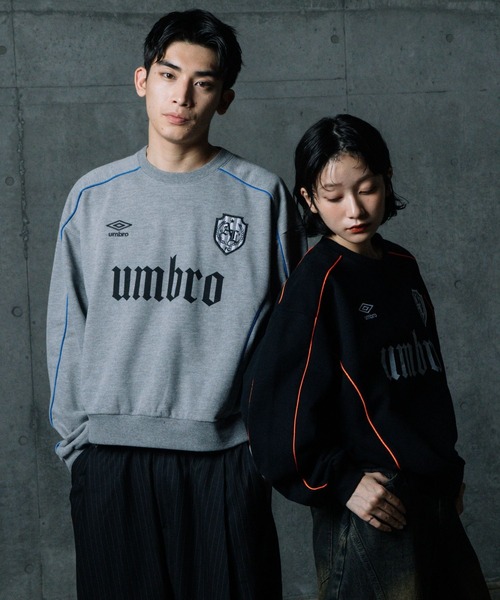 ALAND(エーランド)の「【UNISEX】ALAND×UMBRO/パイピングスウェット(裏毛)(スウェット・メンズ・グレー/ブラック・LARGE/SMALL)」の6枚目の写真