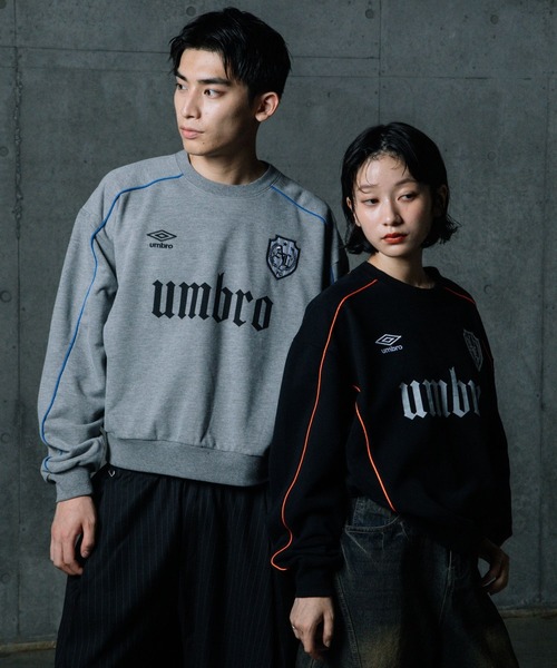 ALAND(エーランド)の「【UNISEX】ALAND×UMBRO/パイピングスウェット(裏毛)(スウェット・メンズ・グレー/ブラック・LARGE/SMALL)」の7枚目の写真
