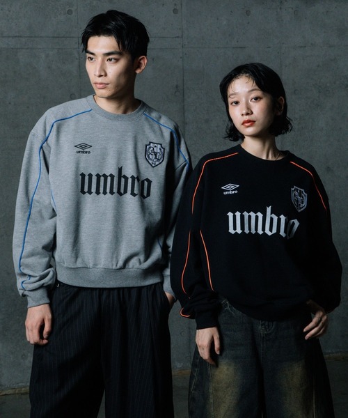 ALAND(エーランド)の「【UNISEX】ALAND×UMBRO/パイピングスウェット(裏毛)(スウェット・メンズ・グレー/ブラック・LARGE/SMALL)」の8枚目の写真