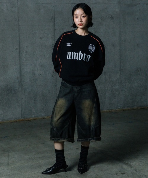 ALAND(エーランド)の「【UNISEX】ALAND×UMBRO/パイピングスウェット(裏毛)(スウェット・メンズ・グレー/ブラック・LARGE/SMALL)」の9枚目の写真