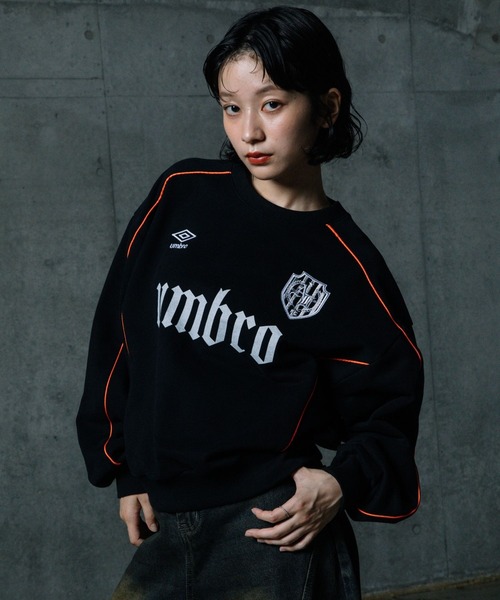 ALAND(エーランド)の「【UNISEX】ALAND×UMBRO/パイピングスウェット(裏毛)(スウェット・メンズ・グレー/ブラック・LARGE/SMALL)」の11枚目の写真