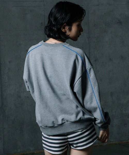 ALAND(エーランド)の「【UNISEX】ALAND×UMBRO/パイピングスウェット(裏毛)(スウェット・メンズ・グレー/ブラック・LARGE/SMALL)」の17枚目の写真